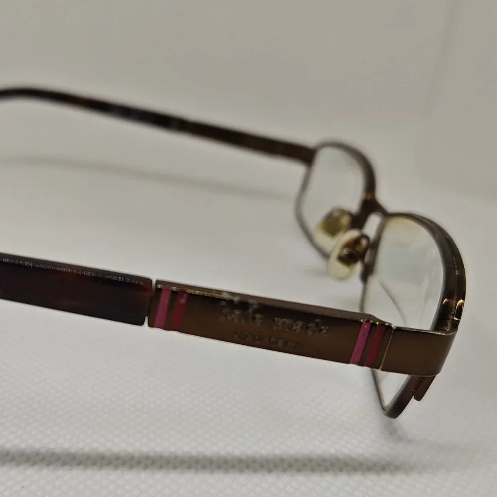 Kate Spade Averil Eyeglasses Frames ONLY Womens Brown Tortoise‎ 135 Optical Case
